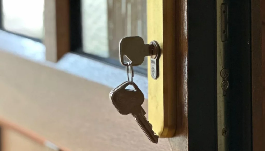 after burglary repairs