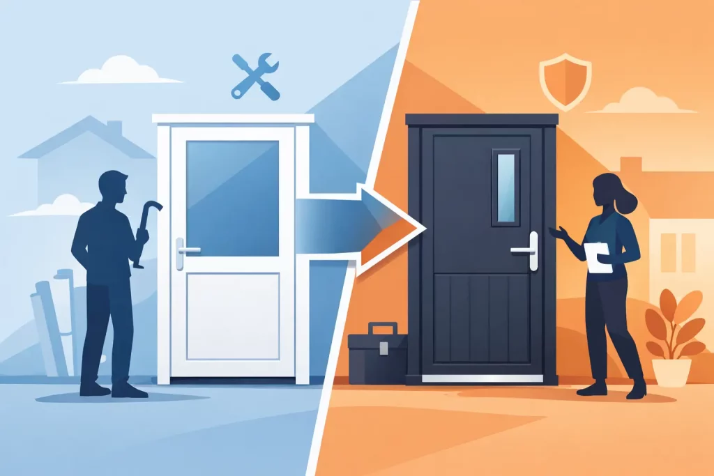 Can You Replace a uPVC Door with a Composite Door?