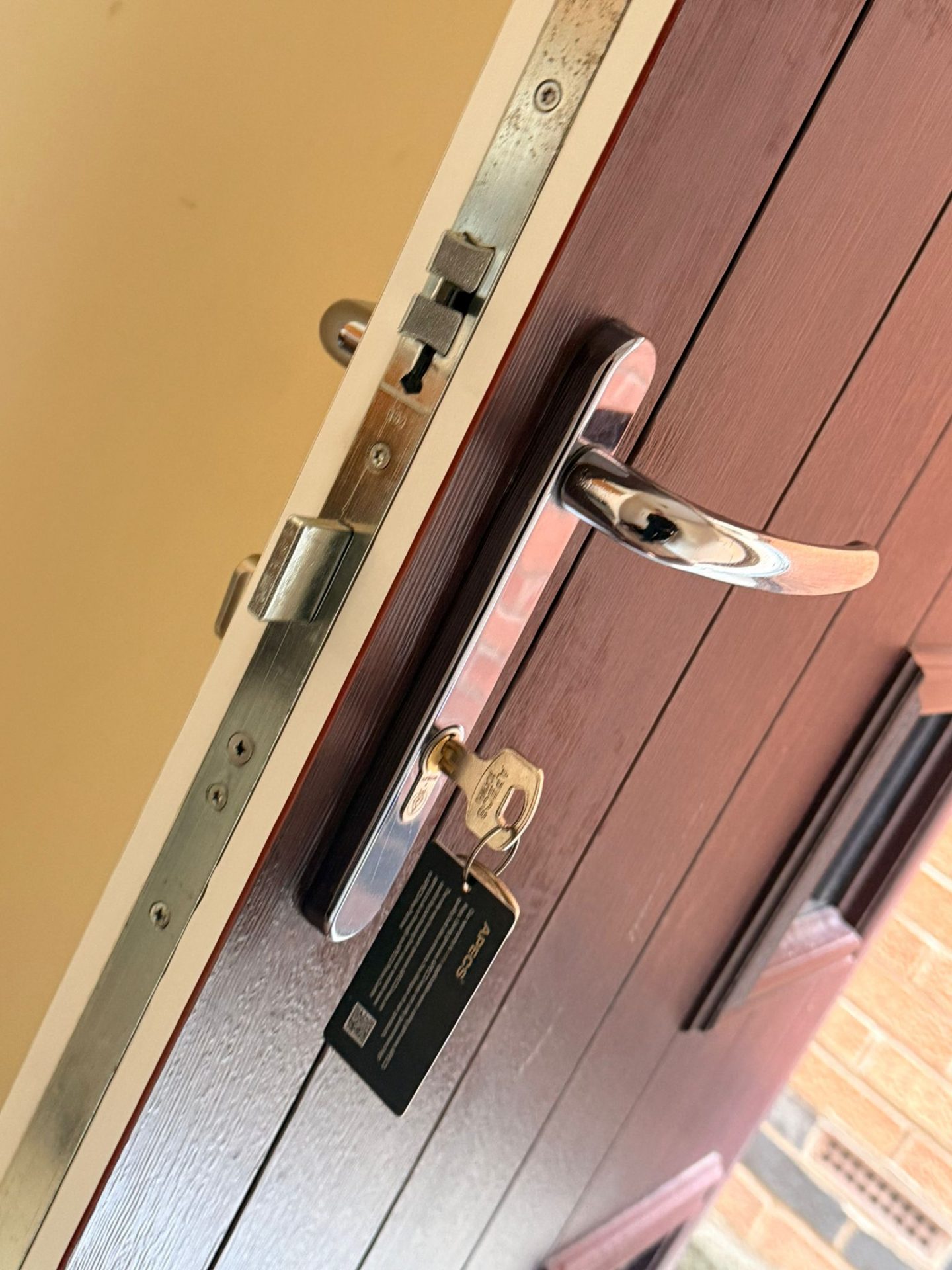 Composite door anti-snap cylinder fitted in Hucknall, Nottingham