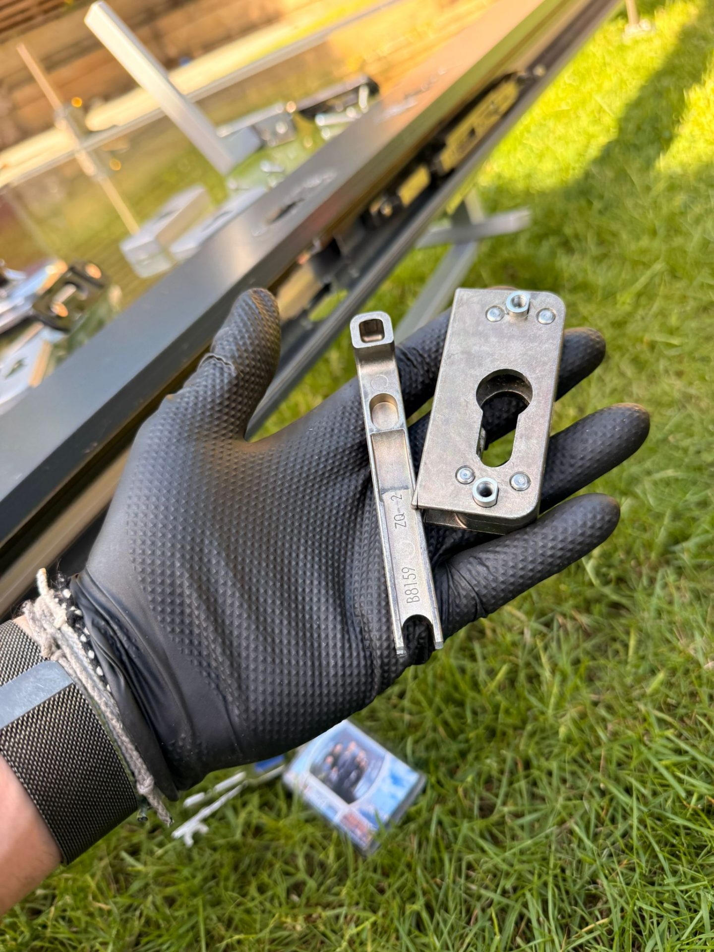 Sliding door lock repaired in Hucknall, Nottingham