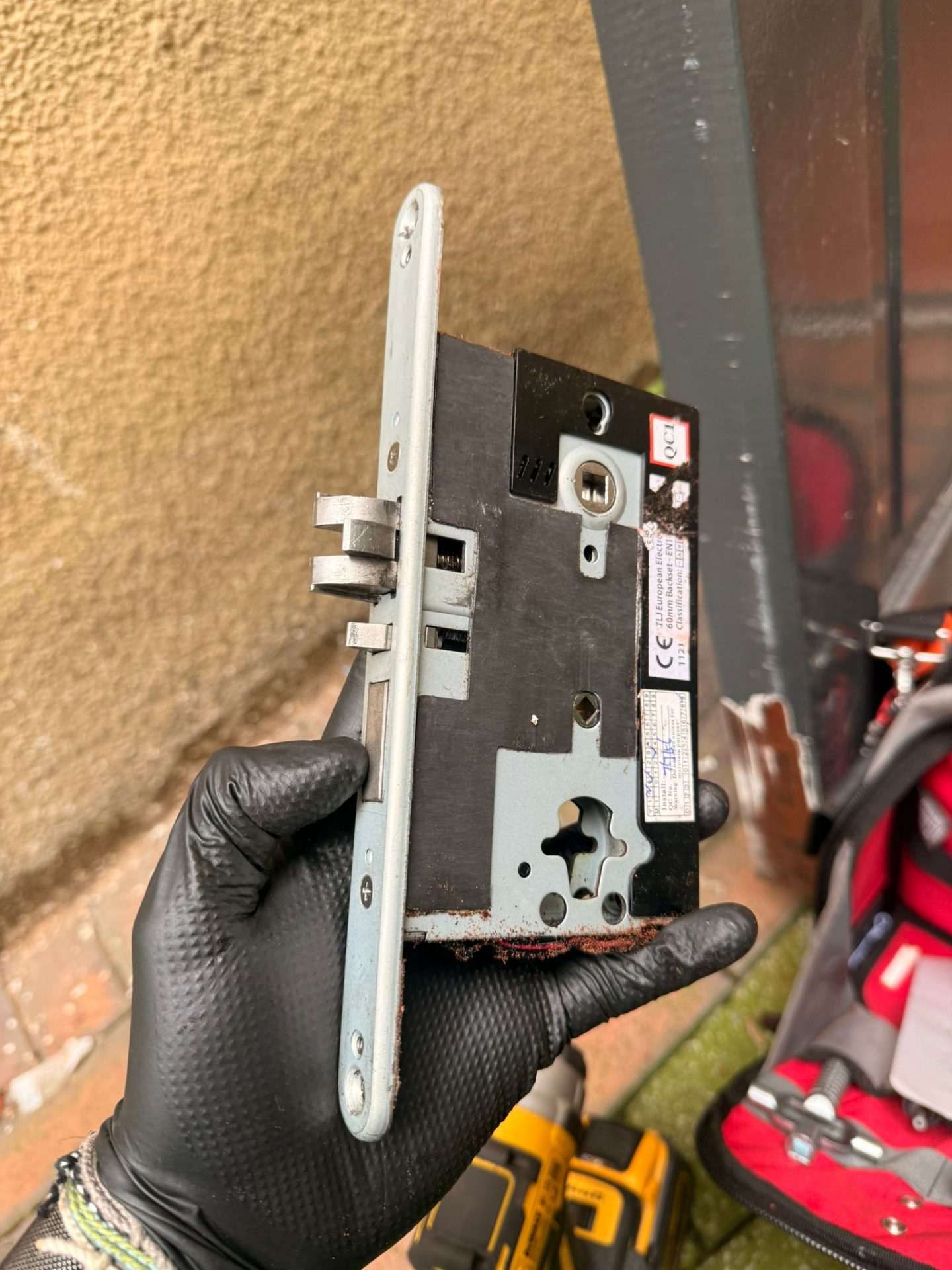 Commercial door lock repaired in Nottingham city centre