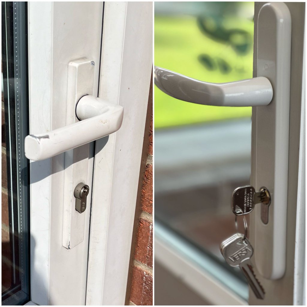 New door handle fitted in Stapleford replacing a worn handle