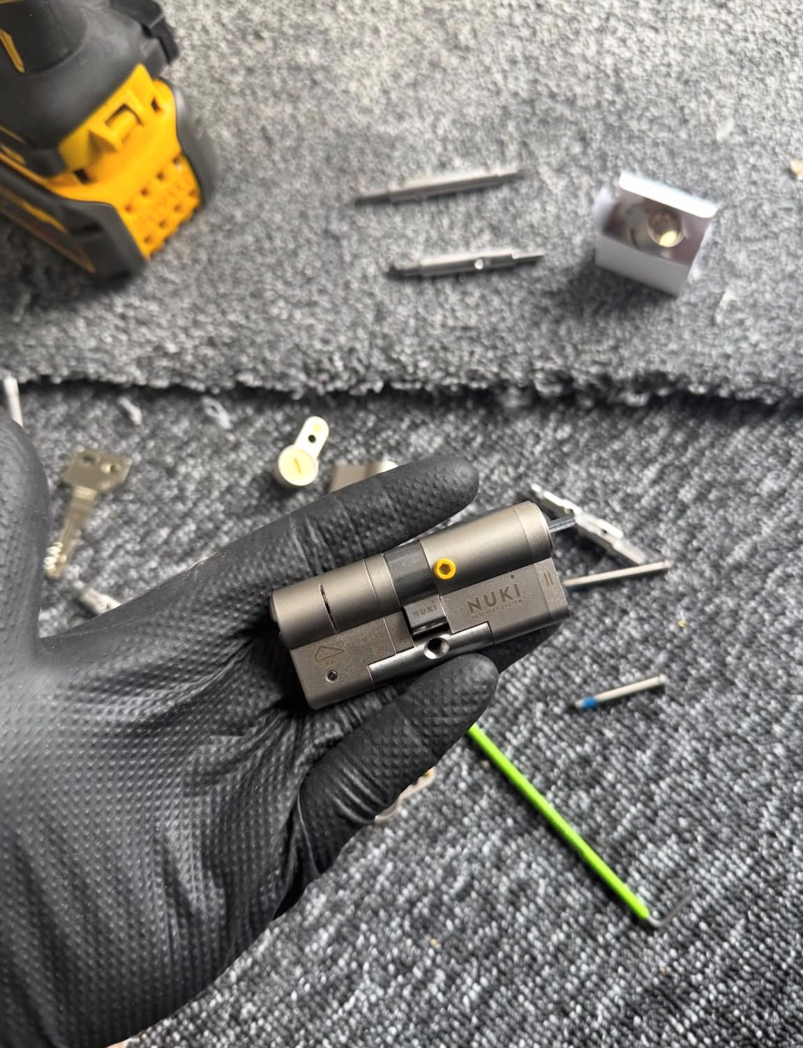 Fitting an anti-snap cylinder during a smart lock conversion, Carlton